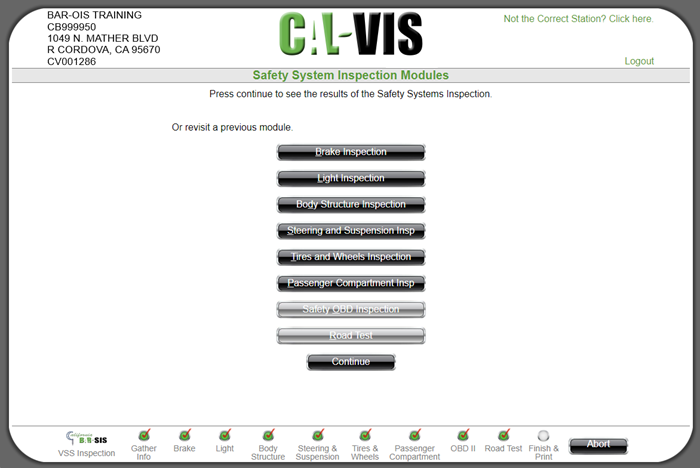 Safety Systems Inspection Modules